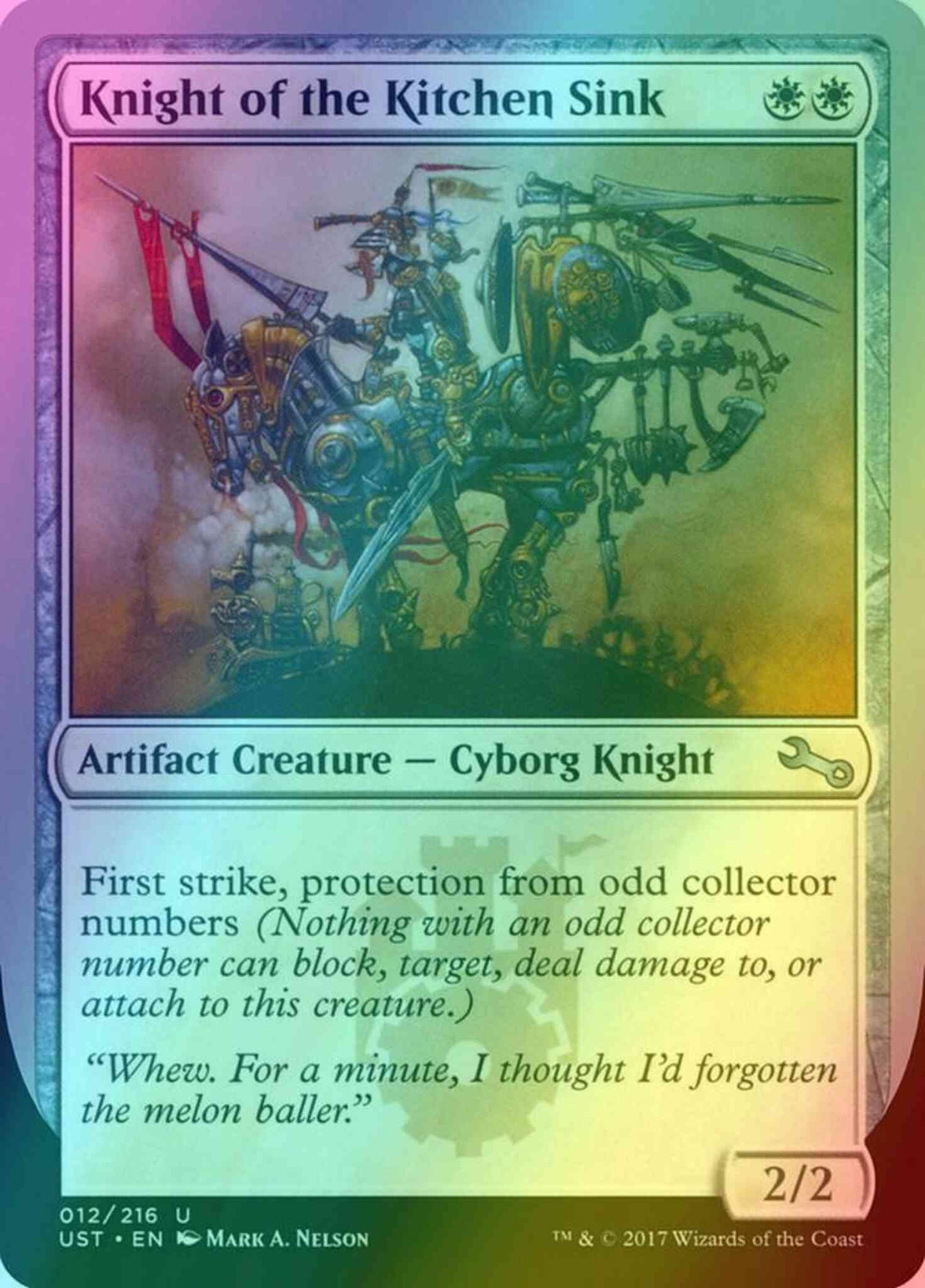 Knight of the Kitchen Sink [12d] [d] [Unstable] [Foil]