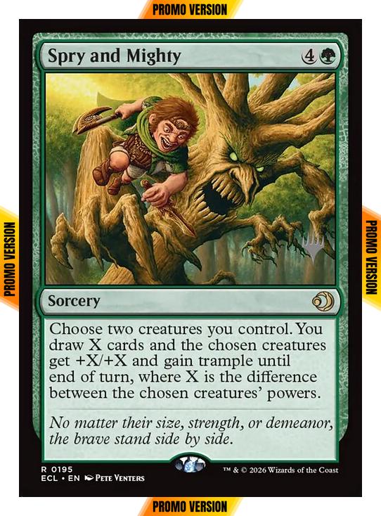 Spry and Mighty [195p] [Promo Pack] [Lorwyn Eclipsed: Promos] [Non-Foil]