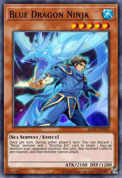 Blue Dragon Ninja - REDU-EN083 - Super Rare - Unlimited