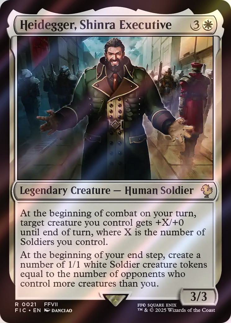 Heidegger, Shinra Executive [21] [FINAL FANTASY: Commander] [Surge Foil]