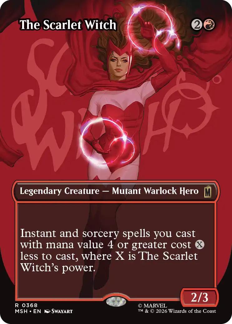 The Scarlet Witch [368] [Borderless] [Logo] [Marvel Super Heroes] [Non-Foil]