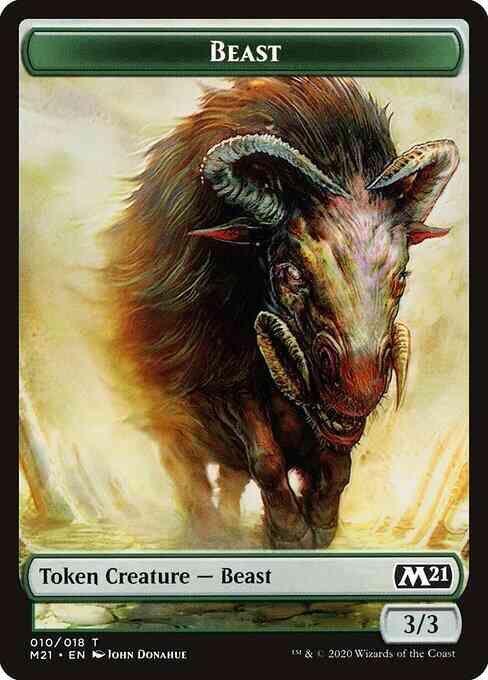 Beast Token (10) // Insect Token (07) [M21/ZNR Set Symbol] [Challenger Deck 2021 Tokens] [Non-Foil]