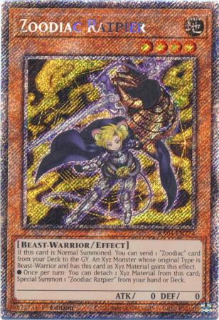Zoodiac Ratpier - RA04-EN274 - Platinum Secret Rare - 1st Edition