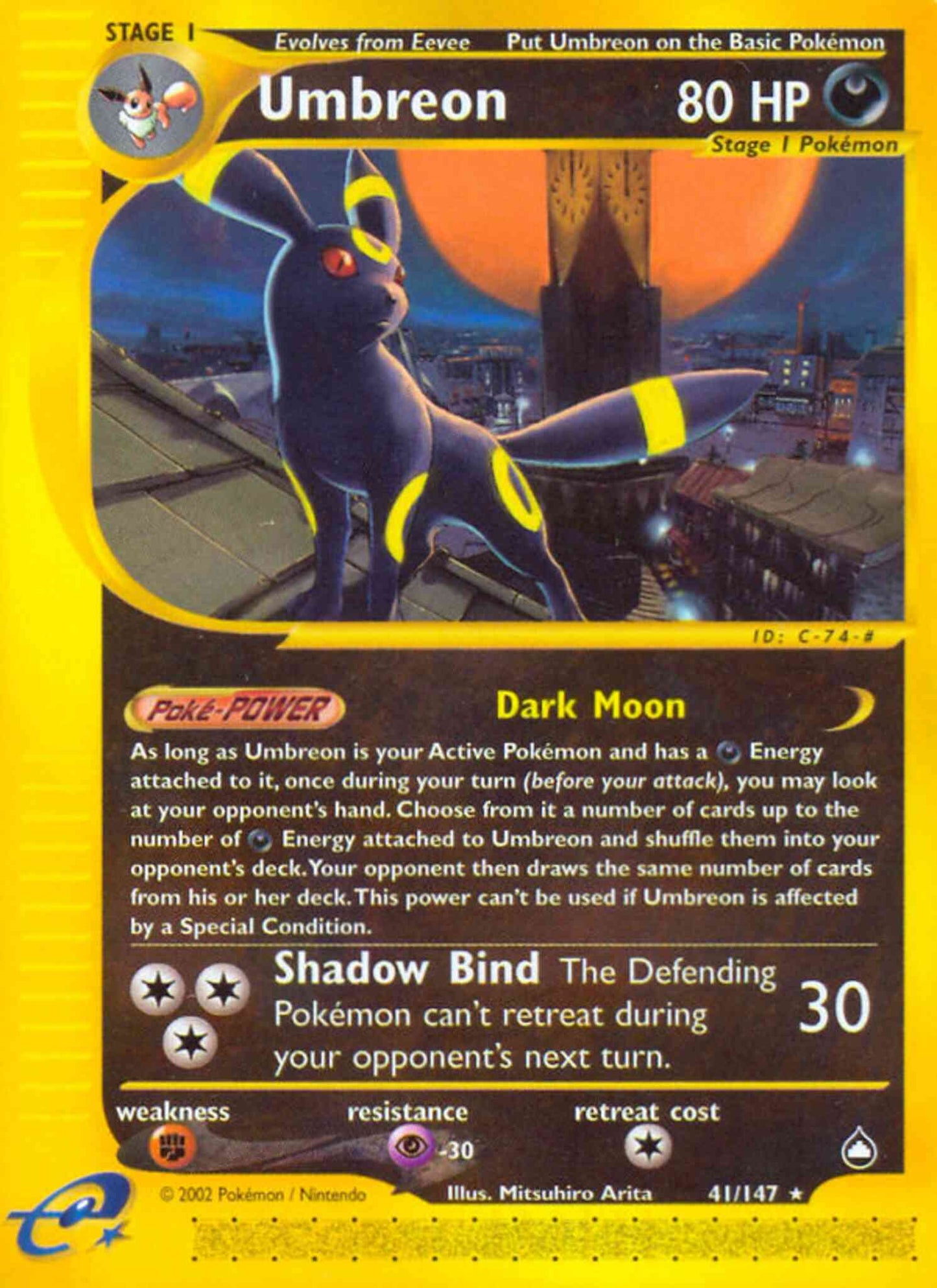 Umbreon - 41/147 - Rare [ecard2-41] [Reverse Holo]