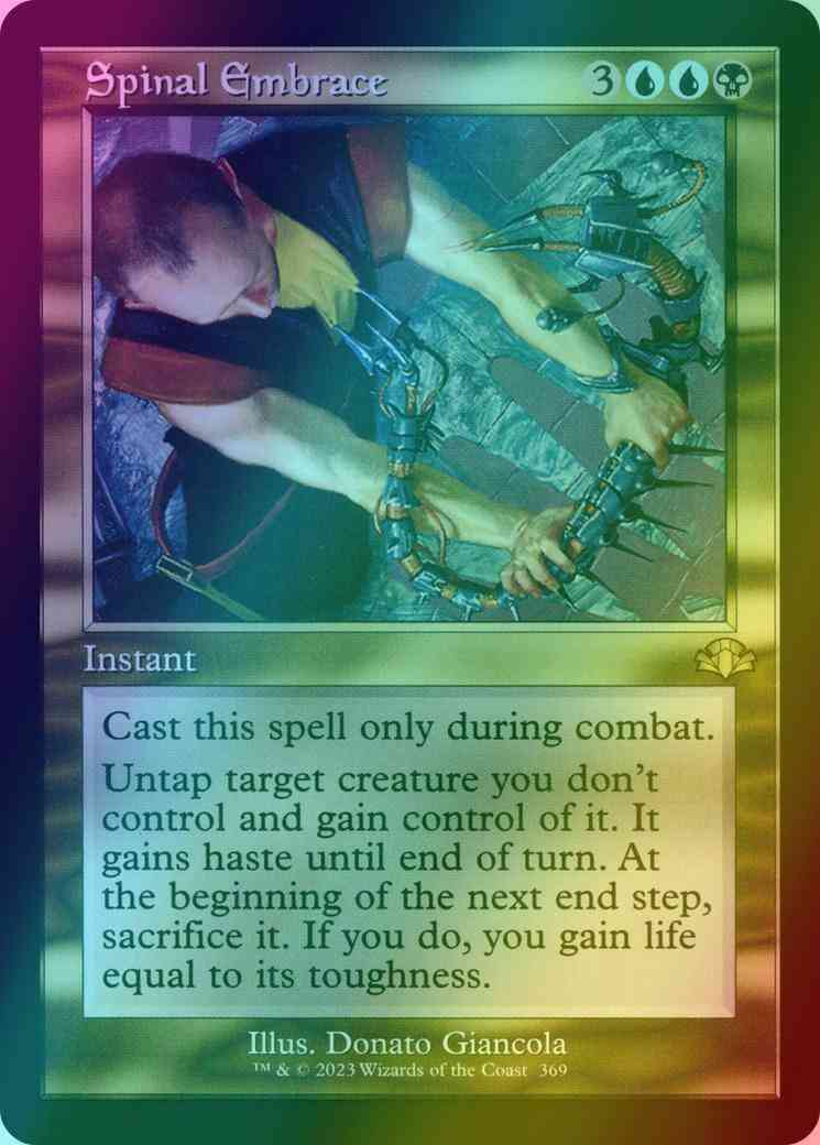 Spinal Embrace [369] [Retro Frame] [Dominaria Remastered] [Foil]