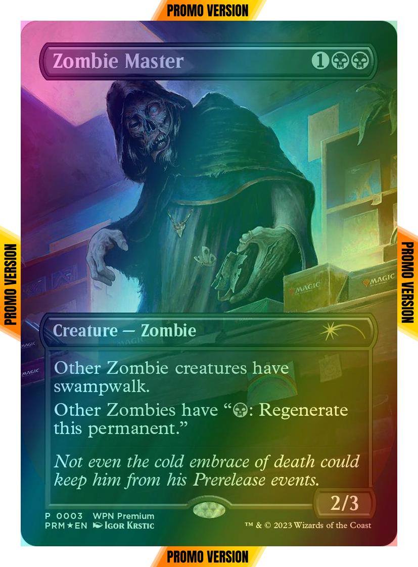 Zombie Master [3] [Borderless] [WPN Premium] [Wizards Play Network 2024] [Foil]