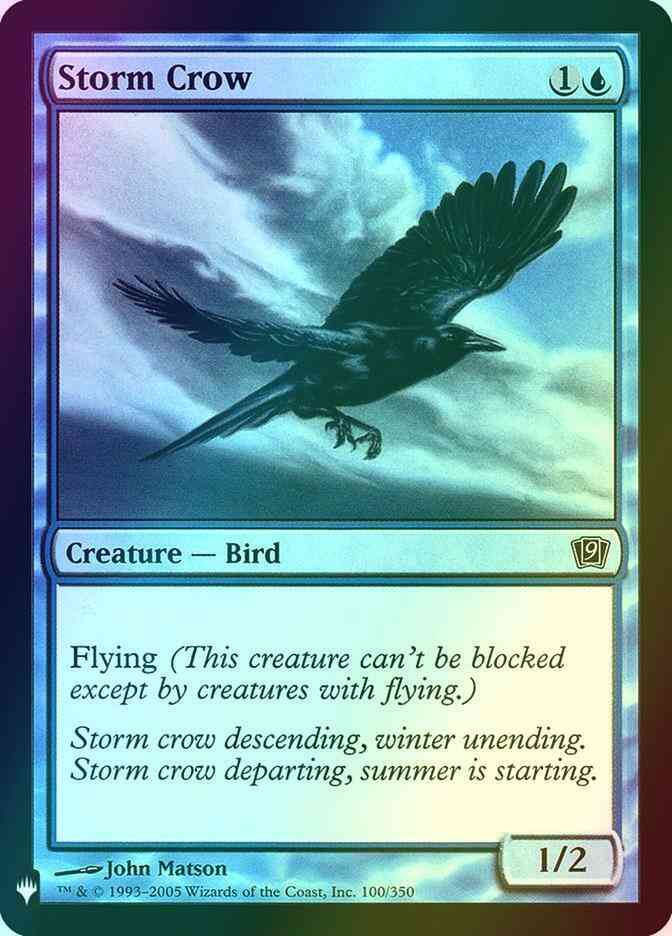 Storm Crow [9ED-100] [The List] [Foil]