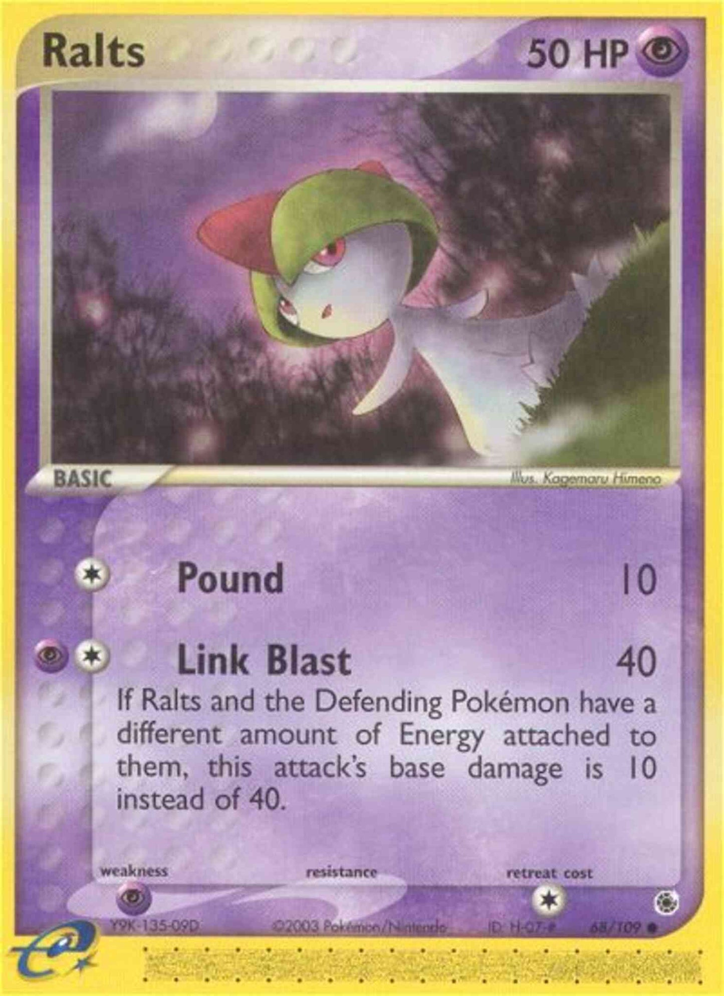 Ralts - 68/109 - Common [ex1-68] [Reverse Holo]