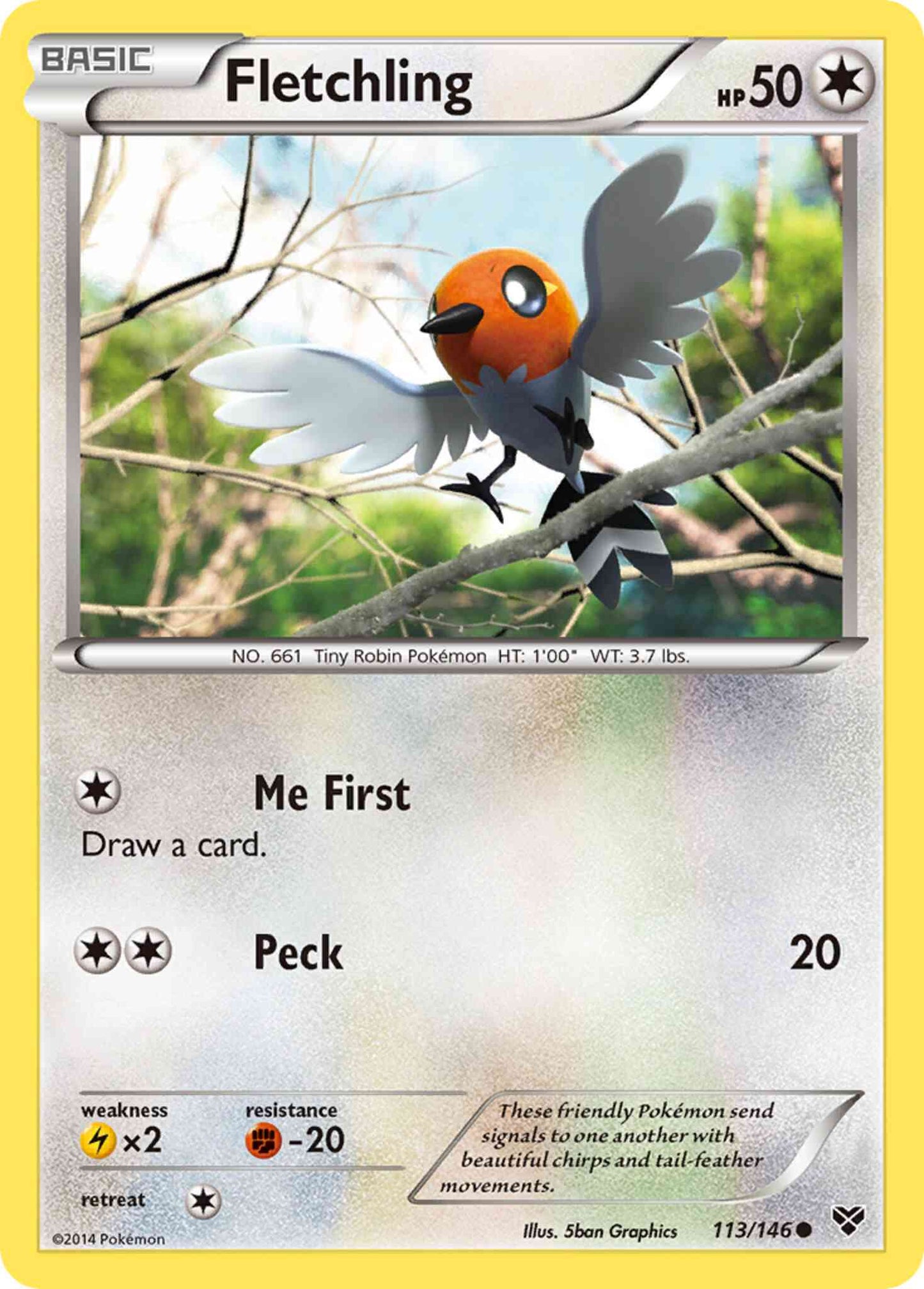 Fletchling - 113/146 - Common [xy1-113] [Non-Holo]