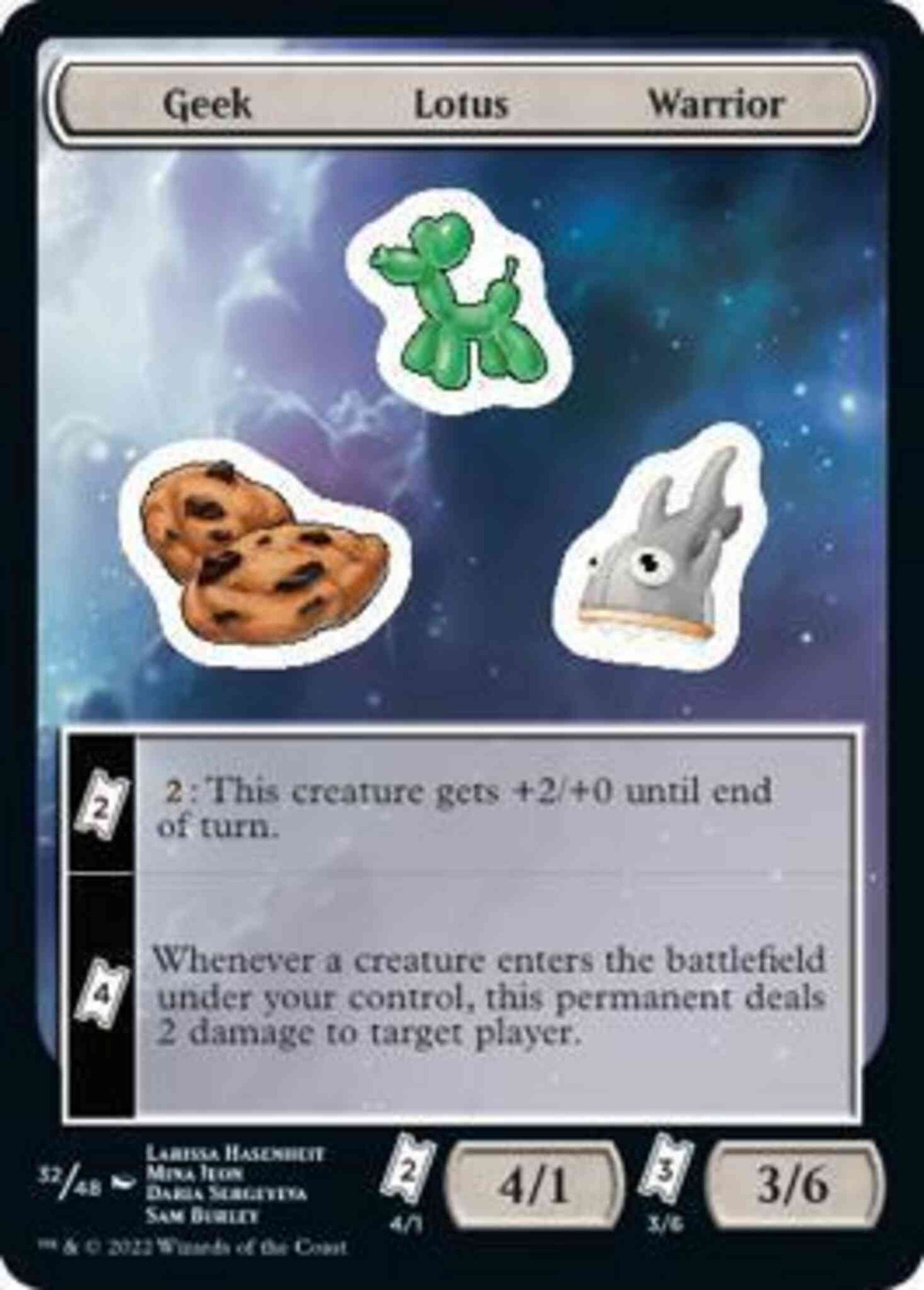 Geek Lotus Warrior [32] [Unfinity Sticker Sheets] [Non-Foil]