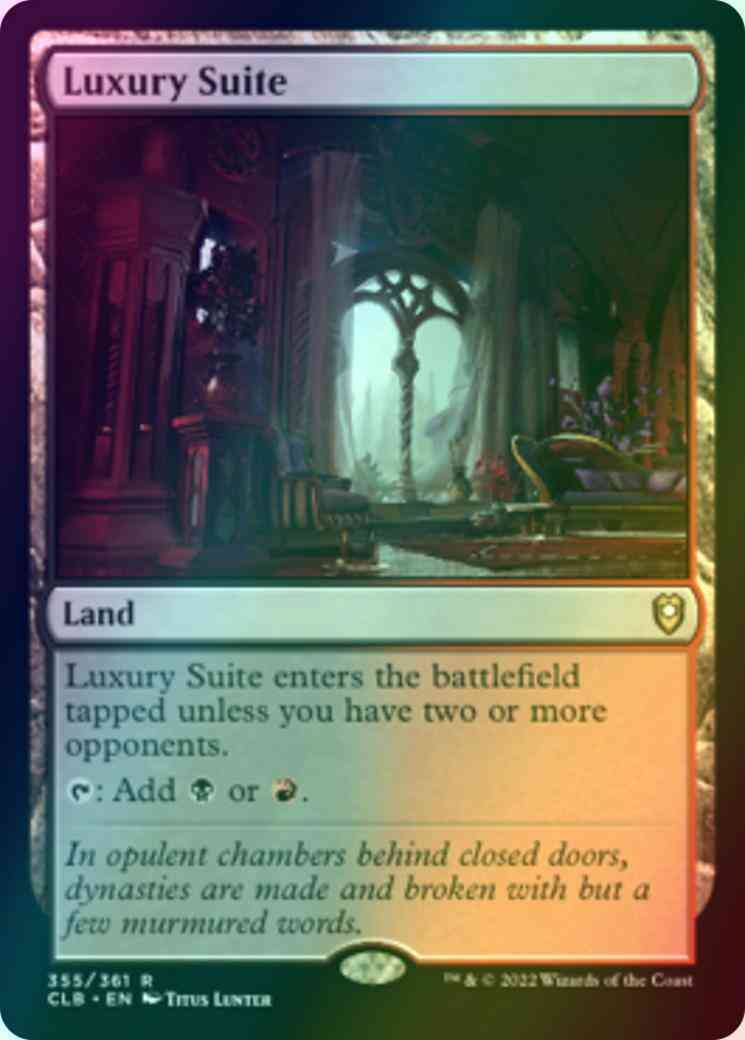 Luxury Suite [355] [Commander Legends: Battle for Baldur's Gate] [Foil]