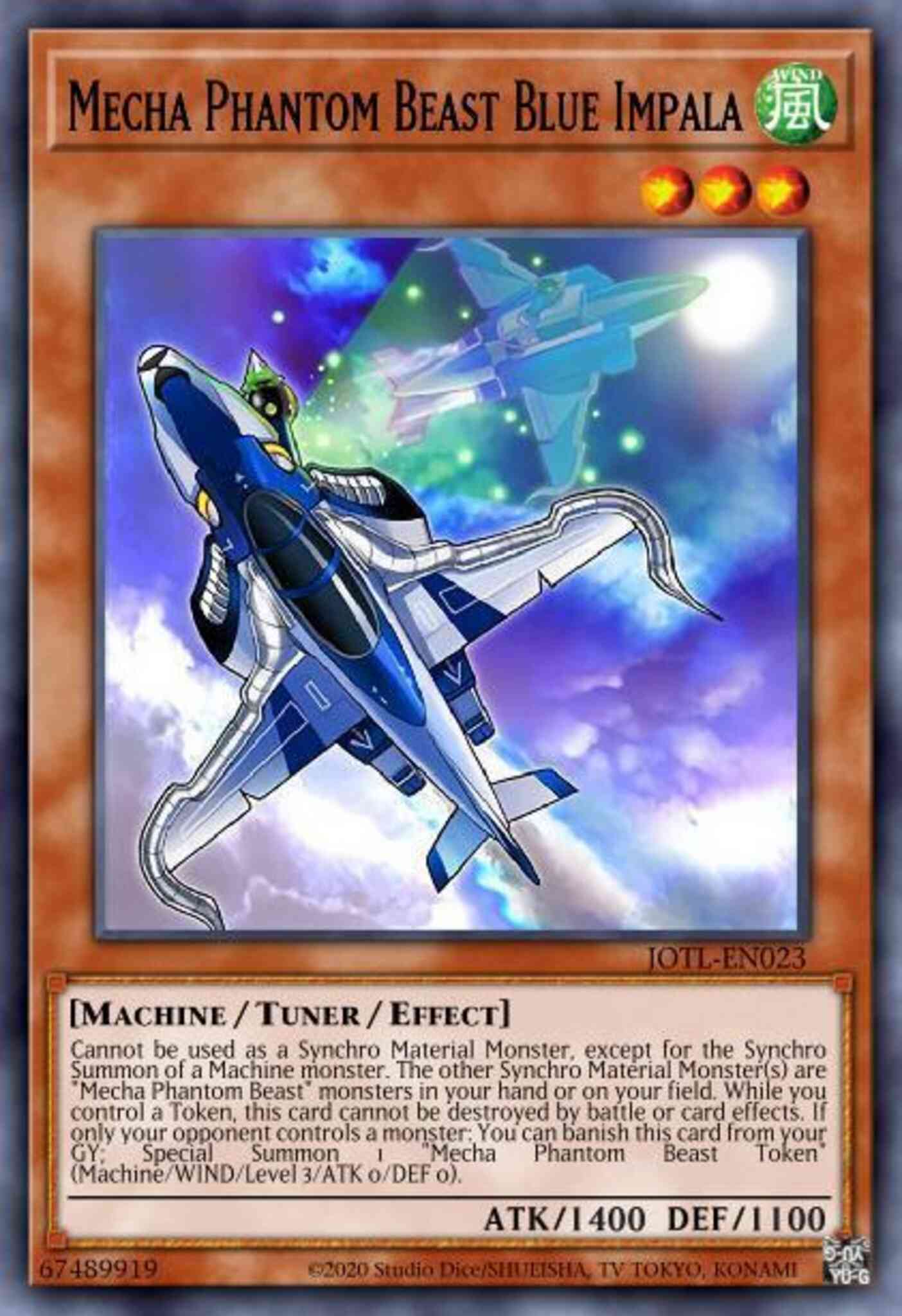 Mecha Phantom Beast Blue Impala - JOTL-EN023 - Ultra Rare - Unlimited