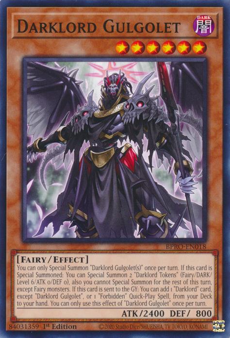 Darklord Gulgolet - BPRO-EN018 - Common - 1st Edition