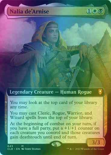 Nalia de'Arnise [643] [Extended Art] [Commander Legends: Battle for Baldur's Gate] [Foil]