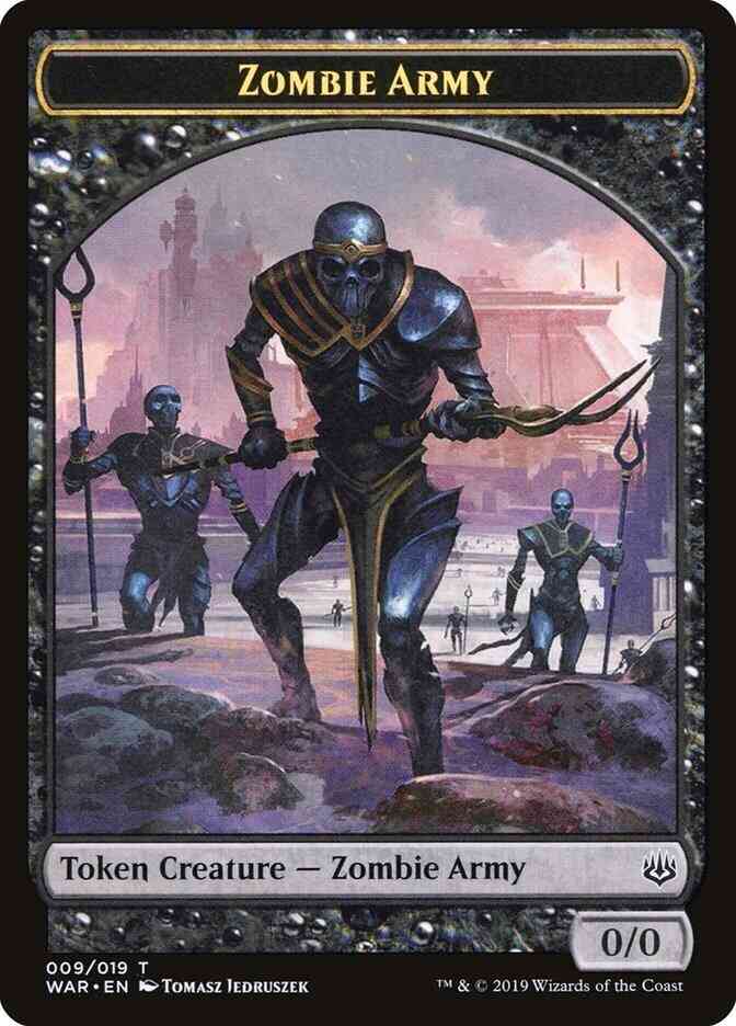 Zombie Army Token [09] [War of the Spark Tokens] [Non-Foil]