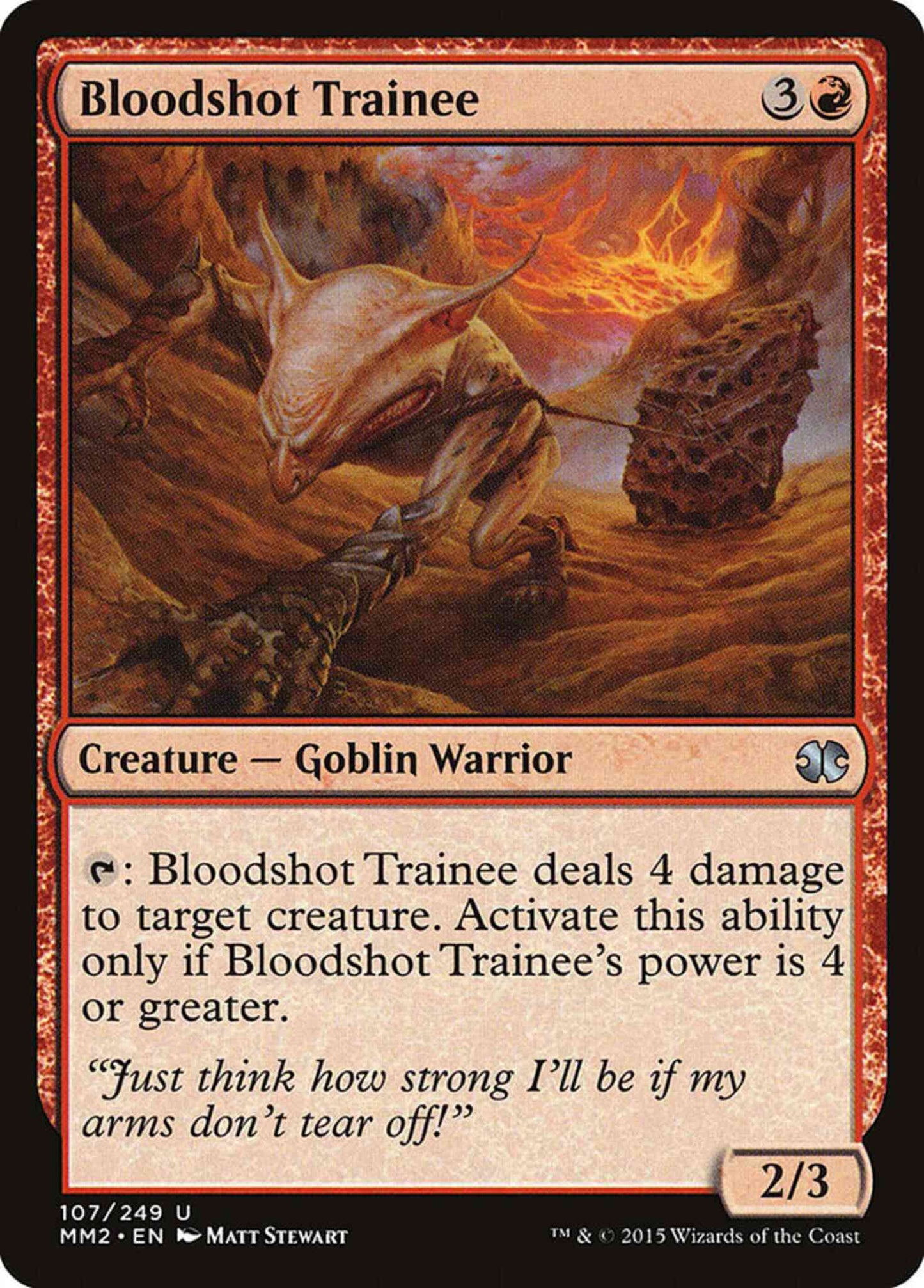 Bloodshot Trainee [107] [Modern Masters 2015] [Non-Foil]