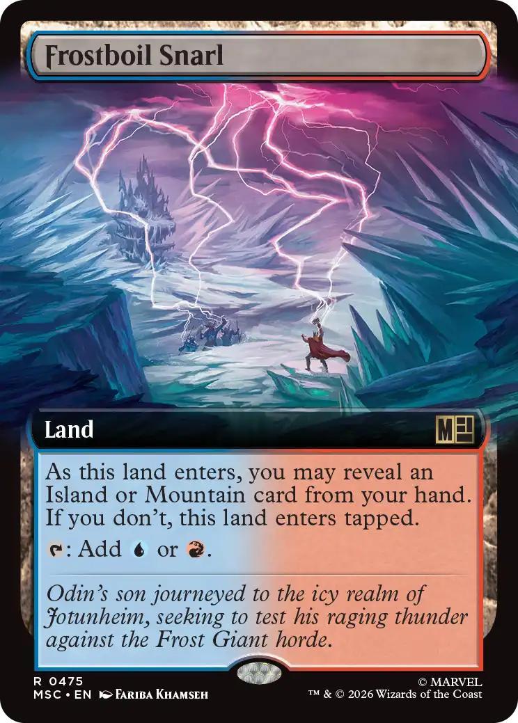 Frostboil Snarl [475] [Extended Art] [Marvel Super Heroes: Commander] [Non-Foil]