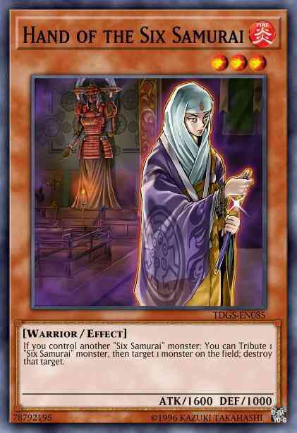 Hand of the Six Samurai - TDGS-EN085 - Secret Rare - 1st Edition