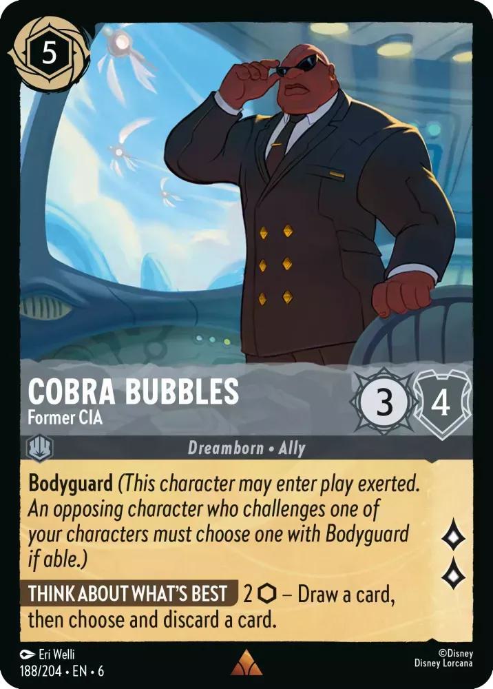 Cobra Bubbles - Former CIA - 188/204 [Azurite Sea] [Non-Foil]
