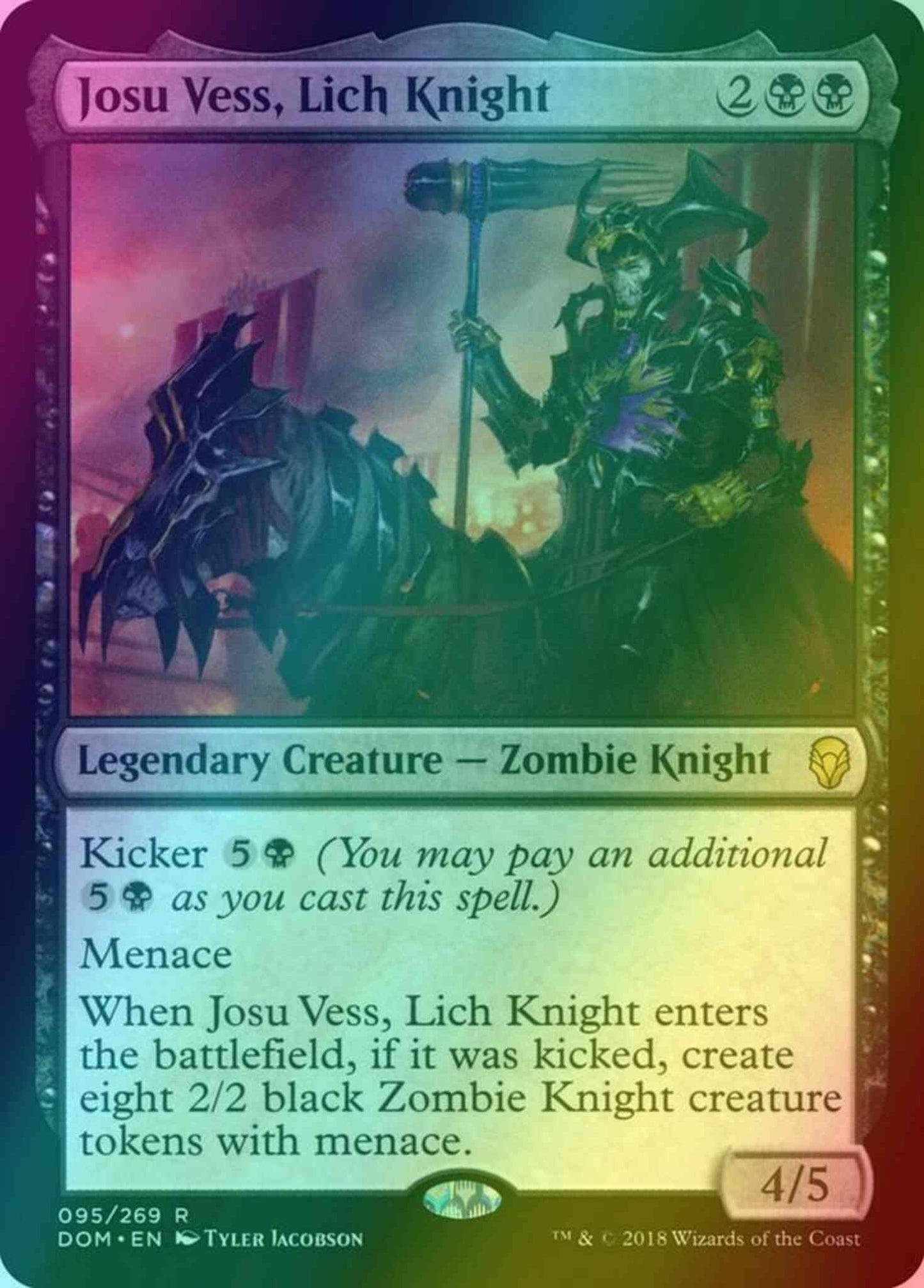 Josu Vess, Lich Knight [95] [Dominaria] [Foil]