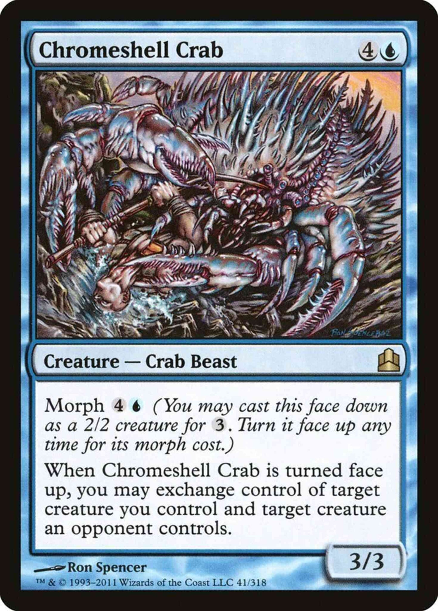 Chromeshell Crab [41] [Commander 2011] [Non-Foil]