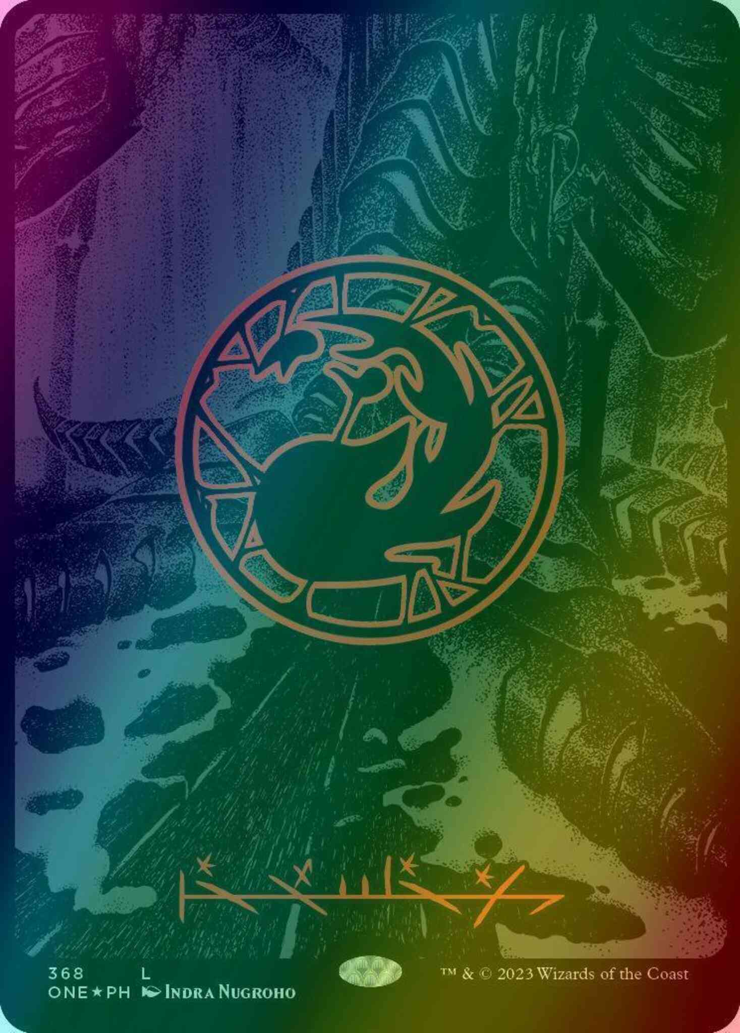 Mountain - Phyrexian [368] [Full Art] [Phyrexia: All Will Be One