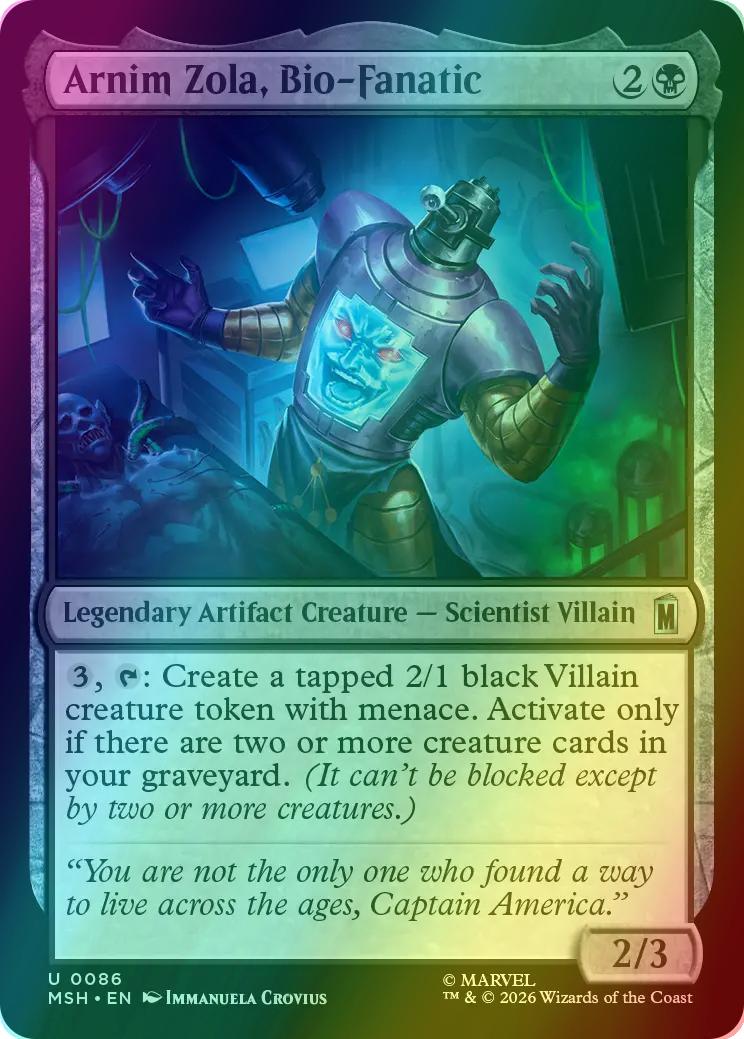 Arnim Zola, Bio-Fanatic [86] [Marvel Super Heroes] [Foil]