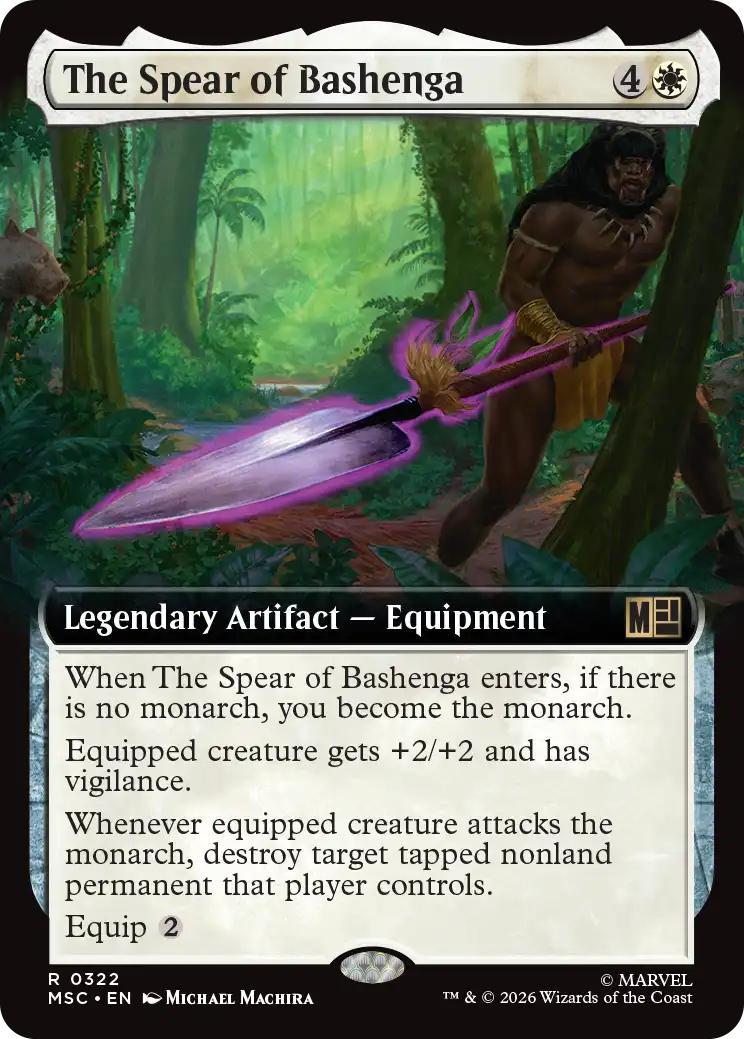 The Spear of Bashenga [322] [Extended Art] [Marvel Super Heroes: Commander] [Non-Foil]