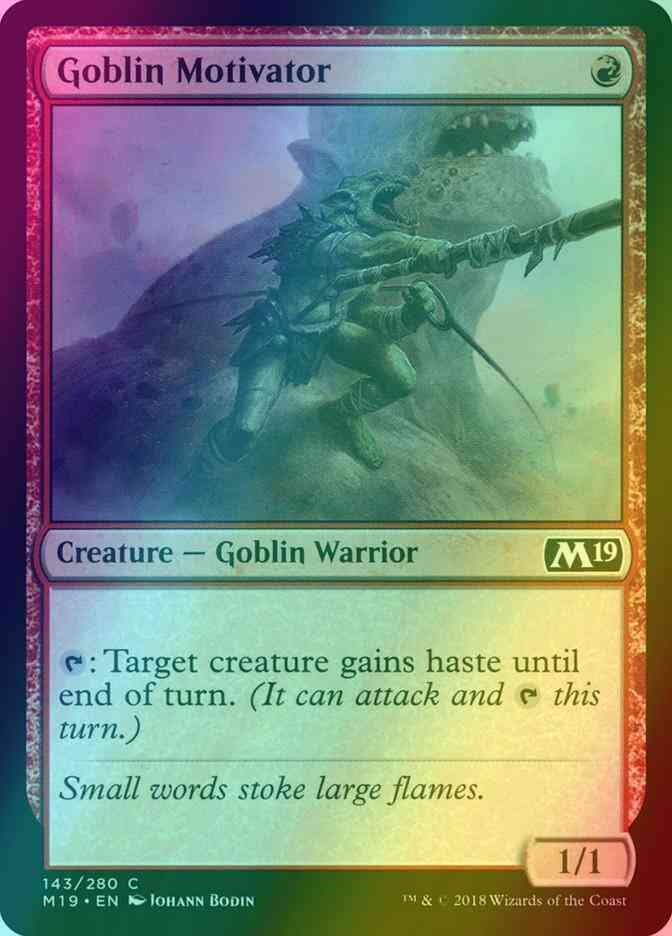 Goblin Motivator [143] [Core Set 2019] [Foil]