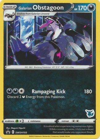 Galarian Obstagoon - SWSH193 - Promo - Eevee Stamp [ba02-EVE9] [Non-Holo]