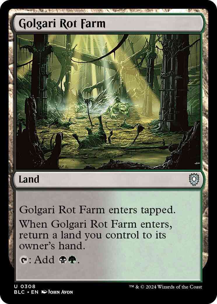 Golgari Rot Farm [308] [Bloomburrow: Commander] [Non-Foil]