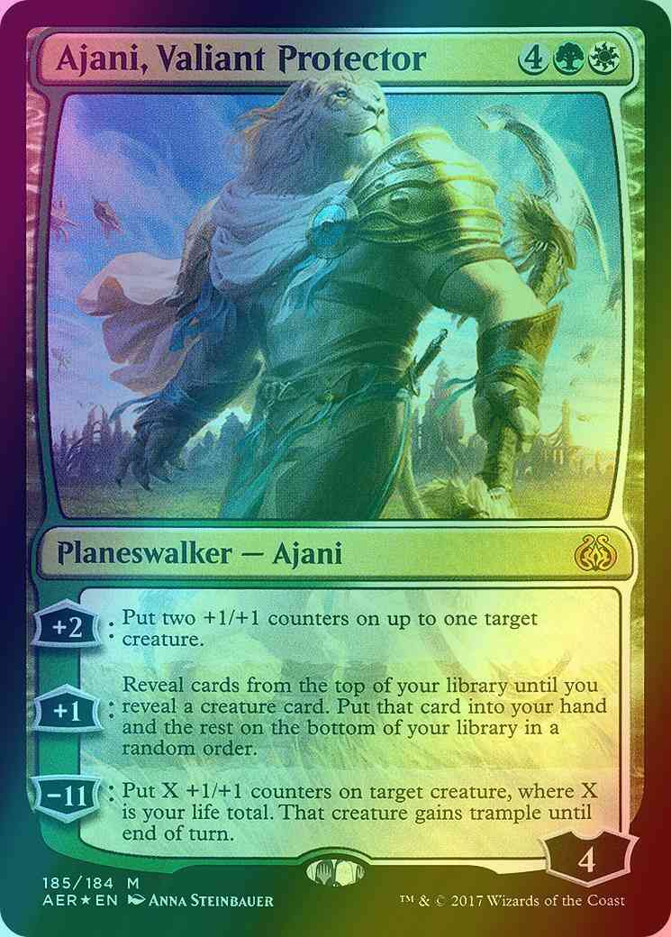 Ajani, Valiant Protector [Planeswalker Deck Exclusive] [185] [Aether Revolt] [Foil]
