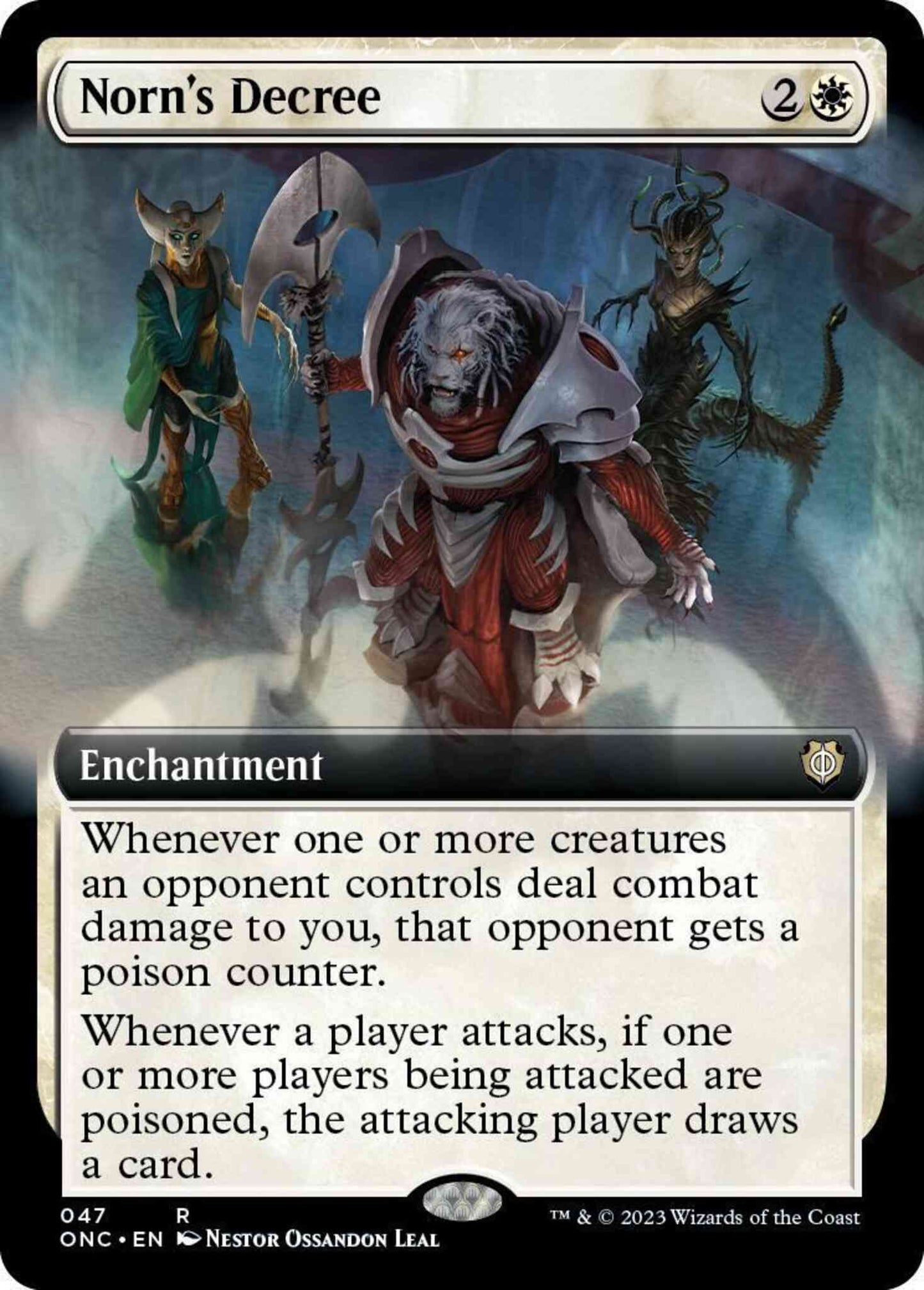 Norn's Decree [47] [Extended Art] [Phyrexia: All Will Be One: Commander] [Non-Foil]