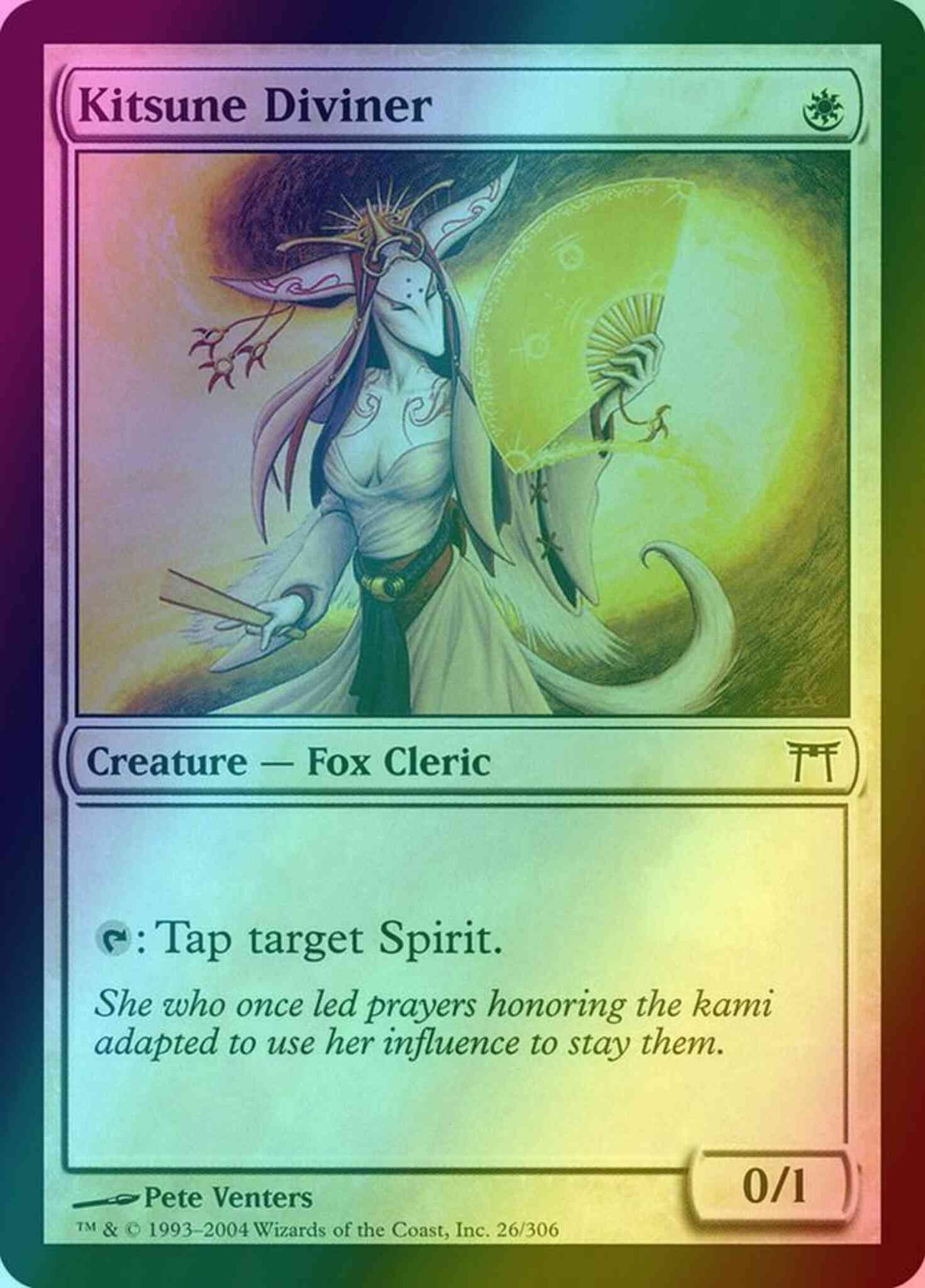 Kitsune Diviner [26] [Champions of Kamigawa] [Foil]