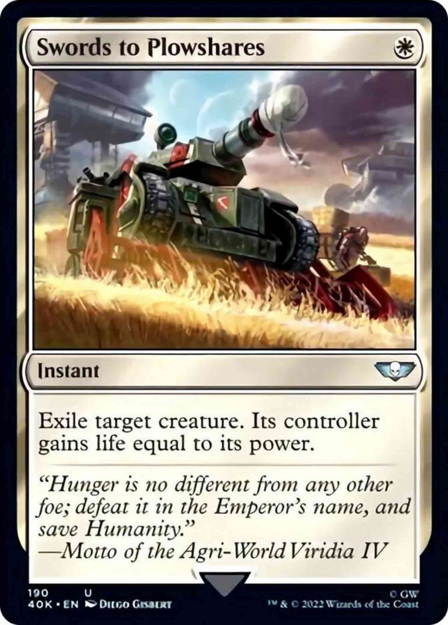 Swords to Plowshares [190] [Universes Beyond: Warhammer 40,000] [Non-Foil]
