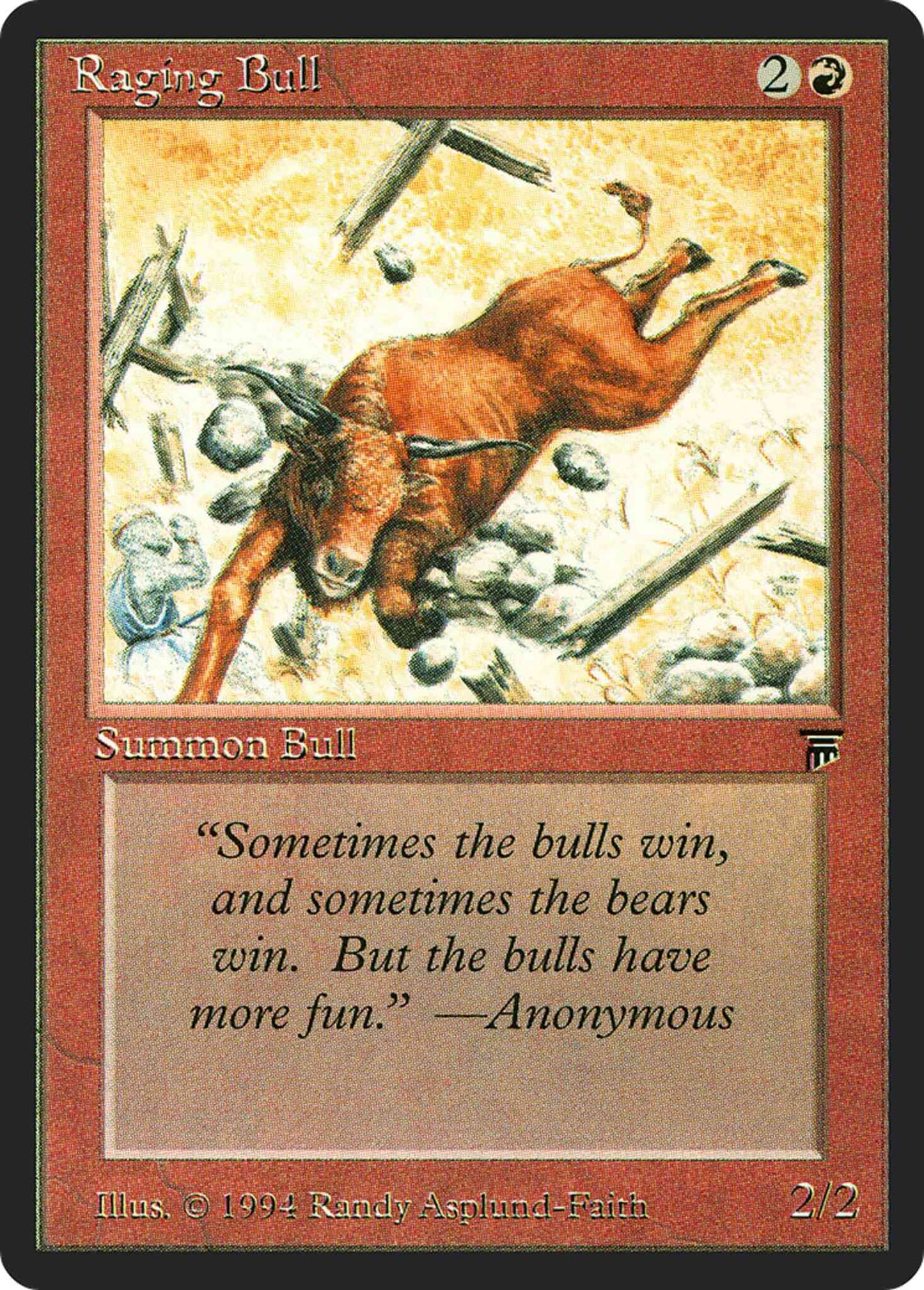 Raging Bull [163] [Legends] [Non-Foil]