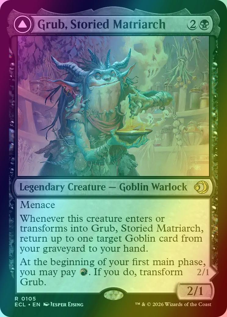 Grub, Storied Matriarch // Grub, Notorious Auntie [105] [Lorwyn Eclipsed] [Foil]