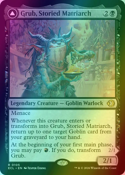 Grub, Storied Matriarch // Grub, Notorious Auntie [105] [Lorwyn Eclipsed] [Foil]