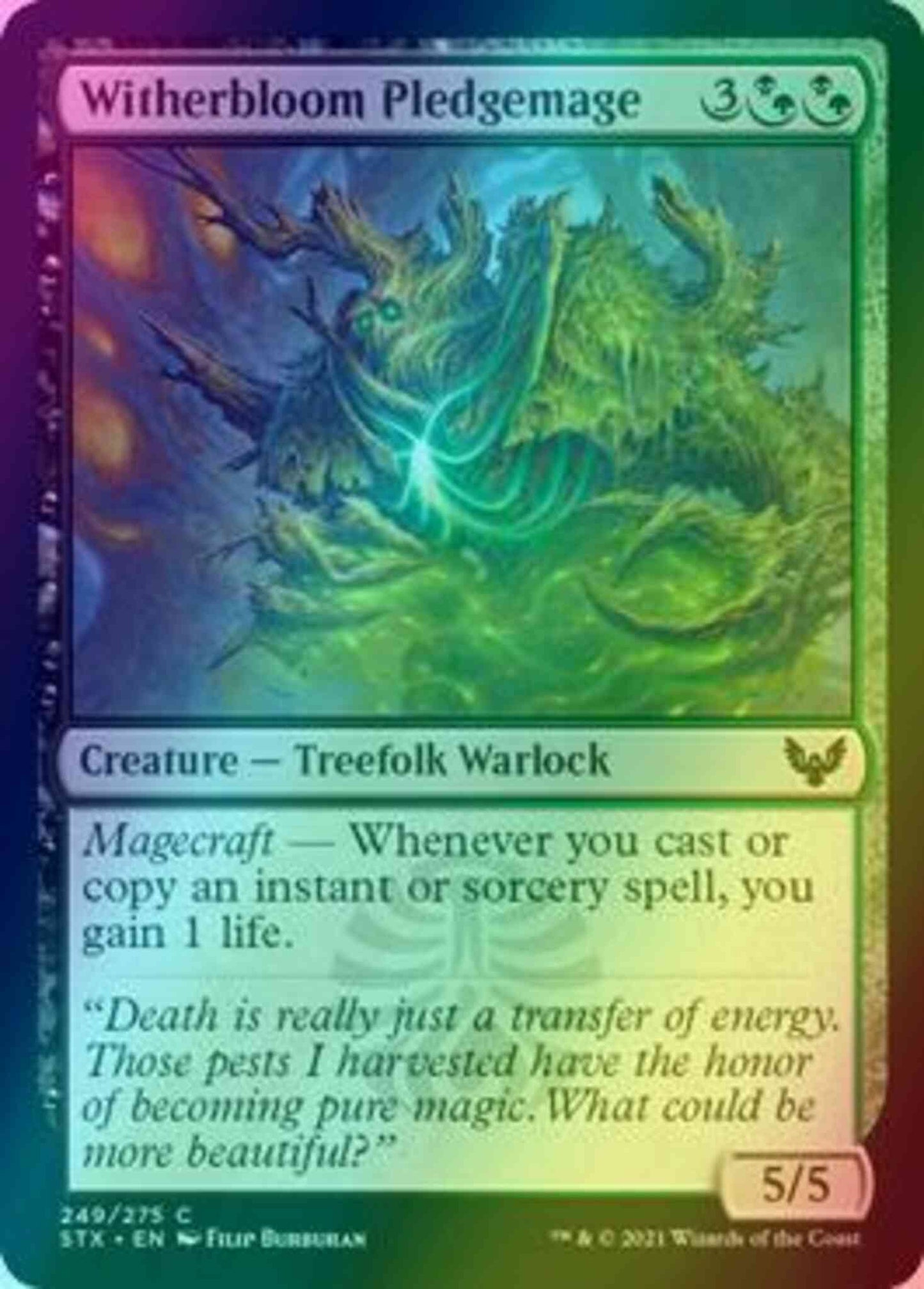 Witherbloom Pledgemage [249] [Strixhaven: School of Mages] [Foil]