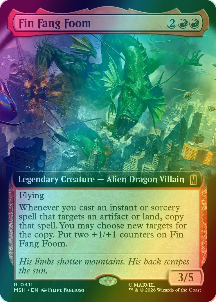 Fin Fang Foom [411] [Extended Art] [Marvel Super Heroes] [Foil]