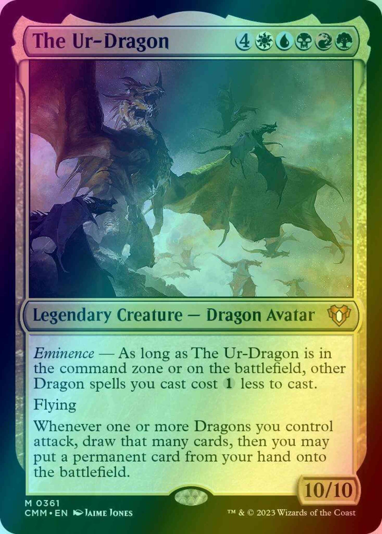 The Ur-Dragon [361] [Commander Masters] [Foil]