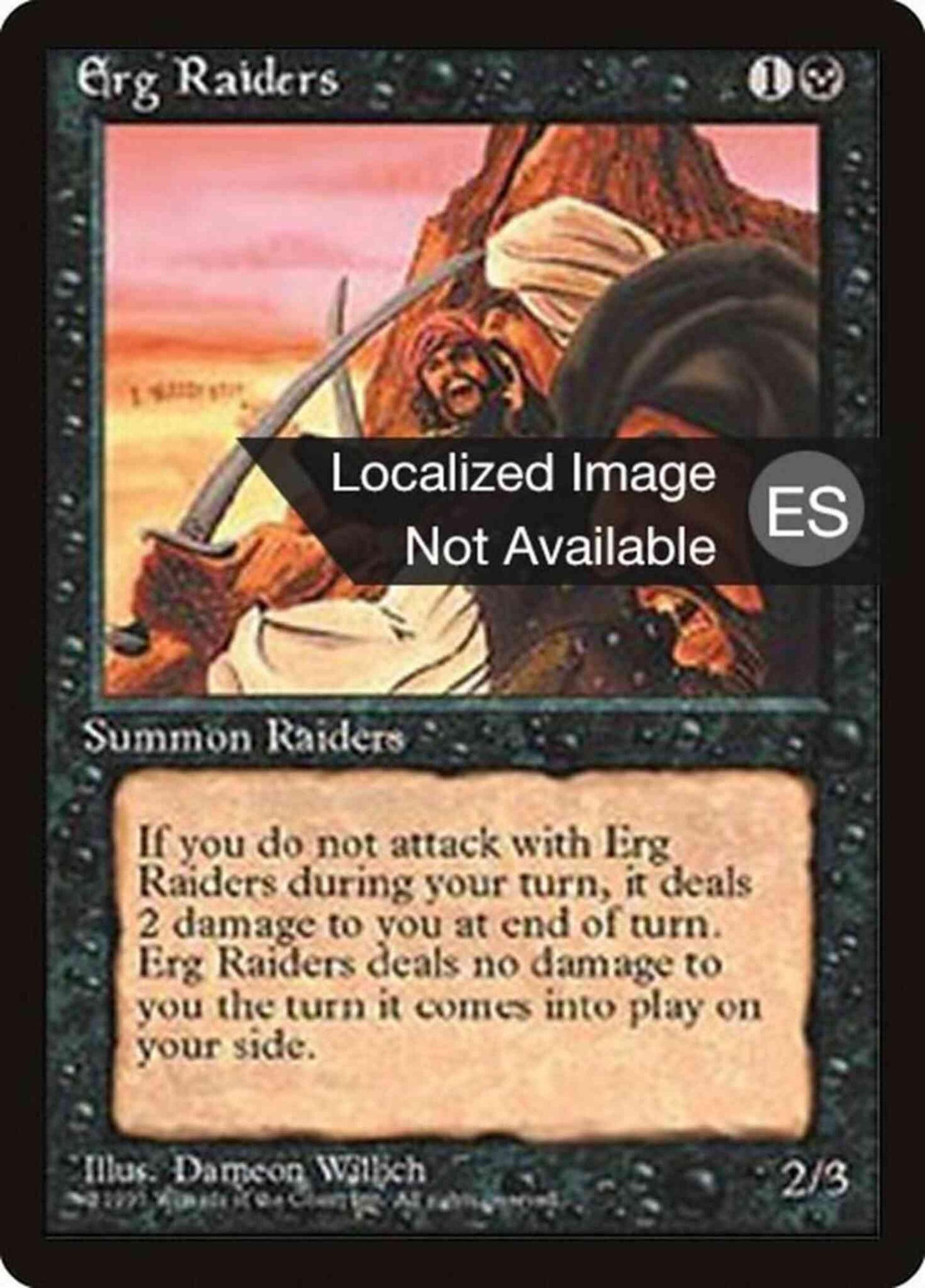 Erg Raiders - Spanish [135] [Fourth Edition Black Border: Spanish] [Non-Foil]