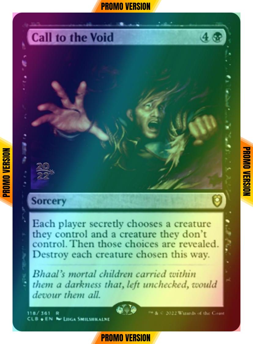 Call to the Void [118s] [Prerelease] [Commander Legends: Battle for Baldur's Gate: Promos] [Foil]