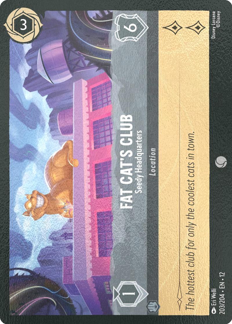 Fat Cat's Club - Seedy Headquarters - 203/204 [Wilds Unknown] [Cold Foil]