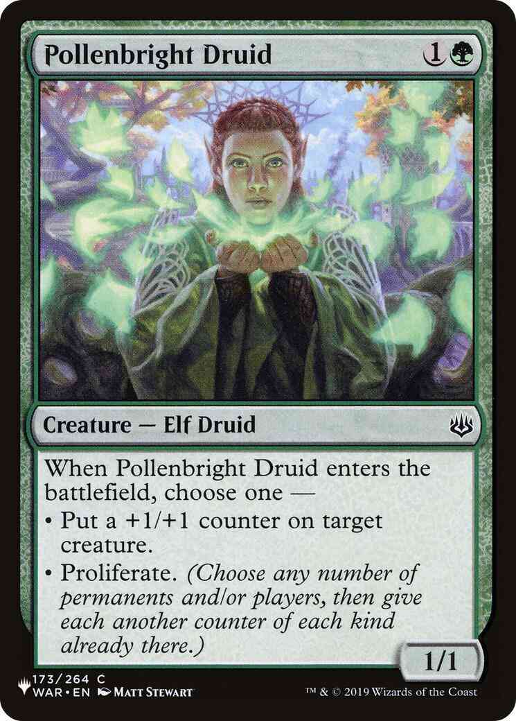 Pollenbright Druid [WAR-173] [The List] [Non-Foil]
