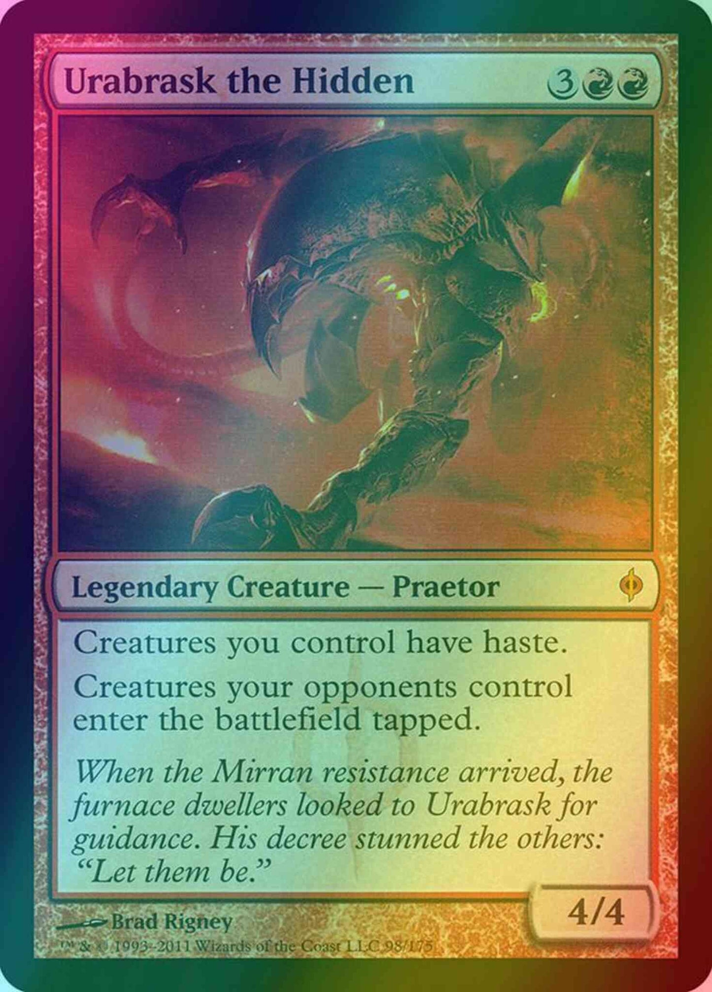 Urabrask the Hidden [98] [New Phyrexia] [Foil]