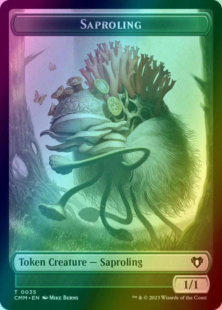 Insect Token (33) // Saproling Token (35) [Commander Masters: Tokens] [Foil]