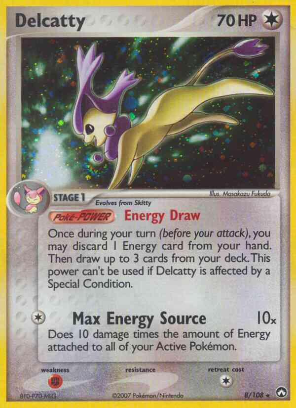 Delcatty - 8/108 - Rare Holo [ex16-8] [Reverse Holo]