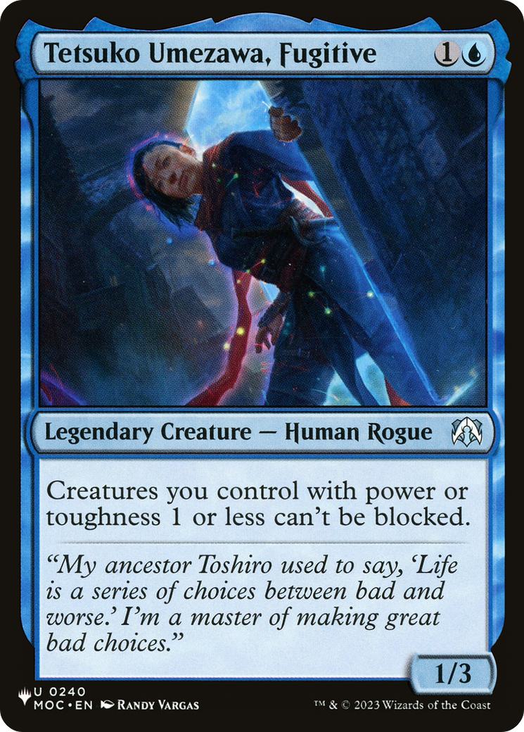 Tetsuko Umezawa, Fugitive [MOC-240] [Welcome Decks 2024] [The List] [Non-Foil]