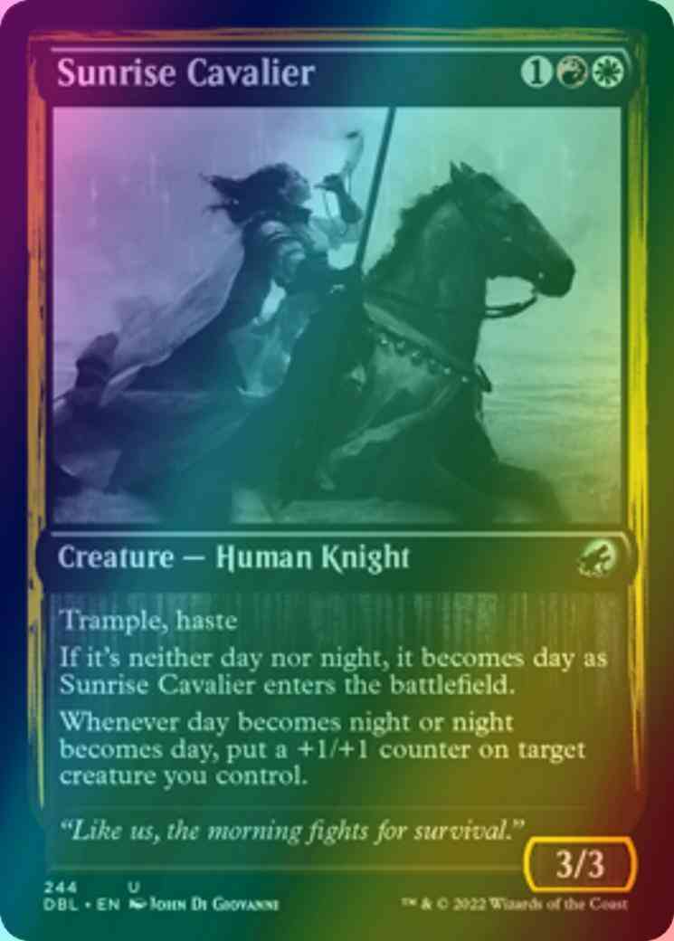 Sunrise Cavalier [244] [Innistrad: Double Feature] [Foil]